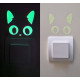Lumiloo phosphorescent stickers for children's bedroom switches