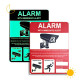 Phosphorescent surveillance camera panel 20 x 26,7 cm
