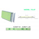 Aluminum photoluminescent profile for wall signage