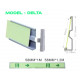 Aluminum photoluminescent profile for wall signage