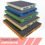 TWIN GRIT double-sided abrasive foam sponges – 5 grit levels for precision sanding
