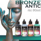 Patinated bronze paint – 4-product acrylic system